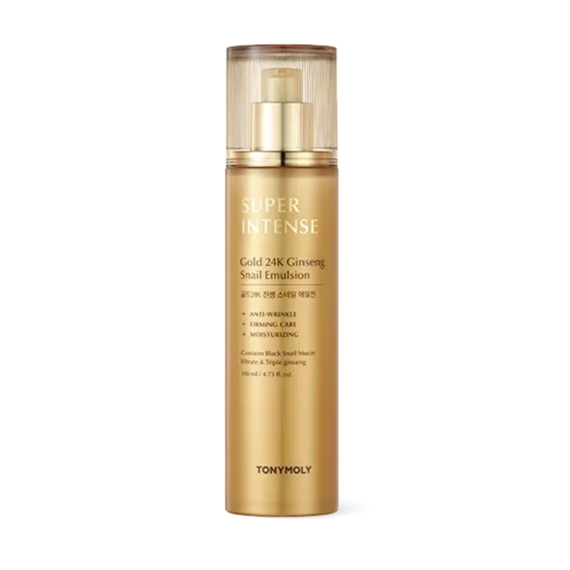 Korea TONYMOLY Super Intense Gold 24k Ginsing Snail Emulsion Moisturizing Firming Anti-wrinkle Nourishing Anti-aging Skin Care