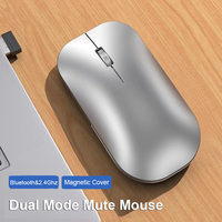 Wireless Bluetooth Computer Mouse Mute 2.4G Dual Mode Magnetic Cover Type-C Charging Ergonomic Optical Mice For Laptop PC Mac