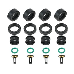 4 Sets Car Fuel Injector Seal Repair Rebuild Kit 4-536 for Accord 1985-2002 Civic 85-2000 Civic Del Sol CRX CR-V Odyssey Prelude
