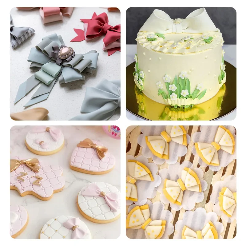 Moule à gâteau avec nœud papillon, outils de gaufreur de biscuits, décoration de fête prénatale, mariage, glaçage, fournitures de cuisson pour Fondant, nouvelle collection