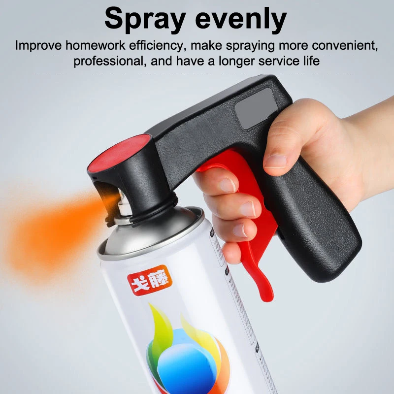 Nuevo 1 Uds. Mango de pintura en aerosol portátil de plástico, película Universal reutilizable que cambia de Color para coche, pistola pulverizadora manual de pulverización automática