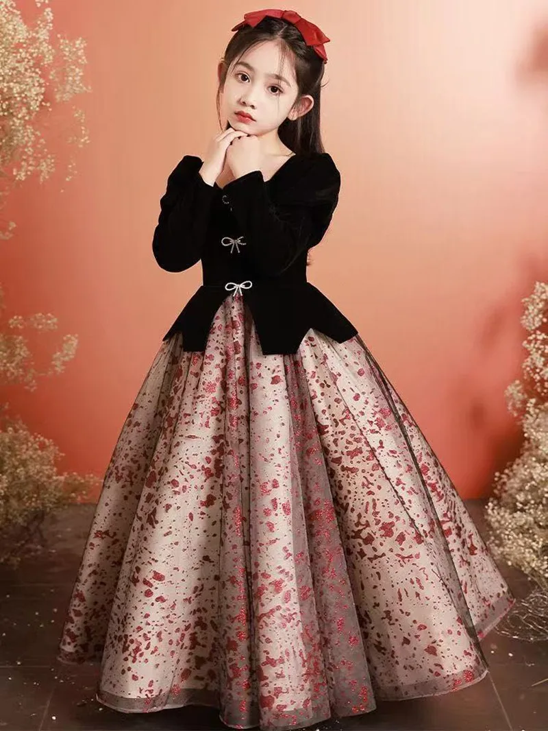 

Summer Short Sleeve Gauze Pink Kids Girls Princess Childrens Dress 2026 Dress Bubble Sleeves Fluffy Girls Birthday Dress