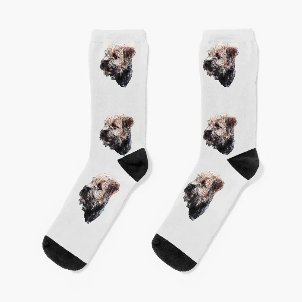 

Border Terrier Socks ankle christmas gift japanese fashion golf Men Socks Women's