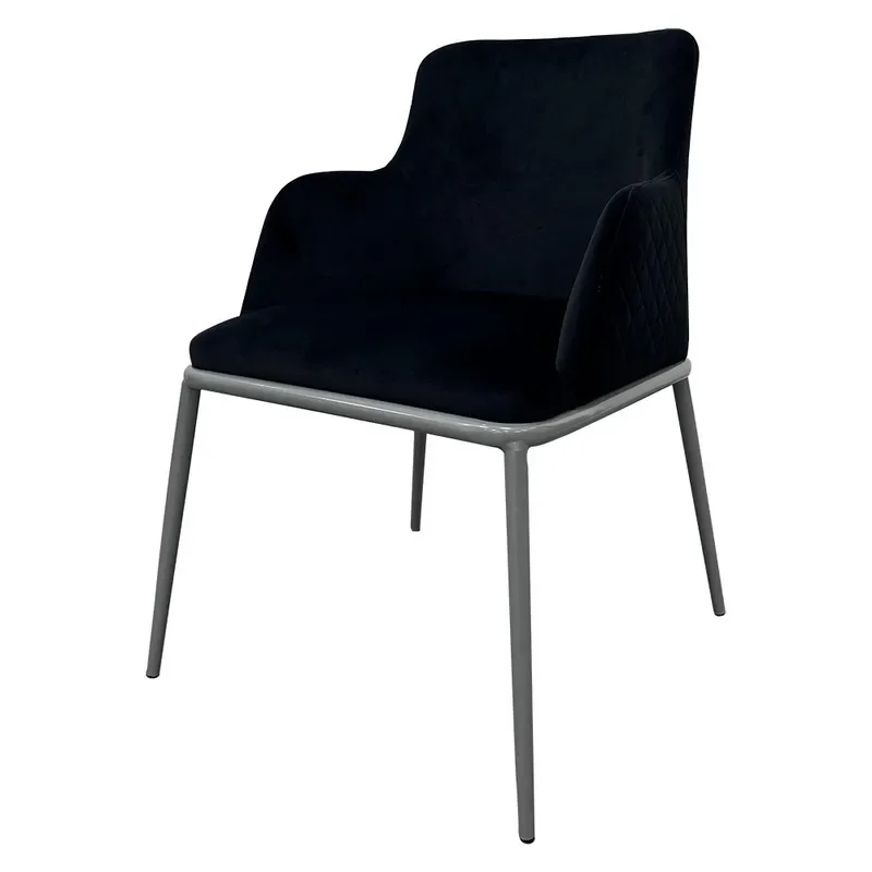 Hotel Conference Chair Restaurant Chair for Wholesale Custom Dining Chair with Backrest Armrest Wrought Iron Frame and