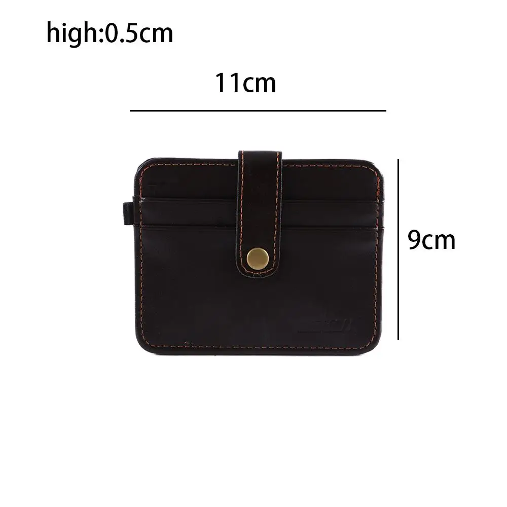 Vintage Style New Mini Wallets Leather Men Purses Card Holder Small Coin Purs