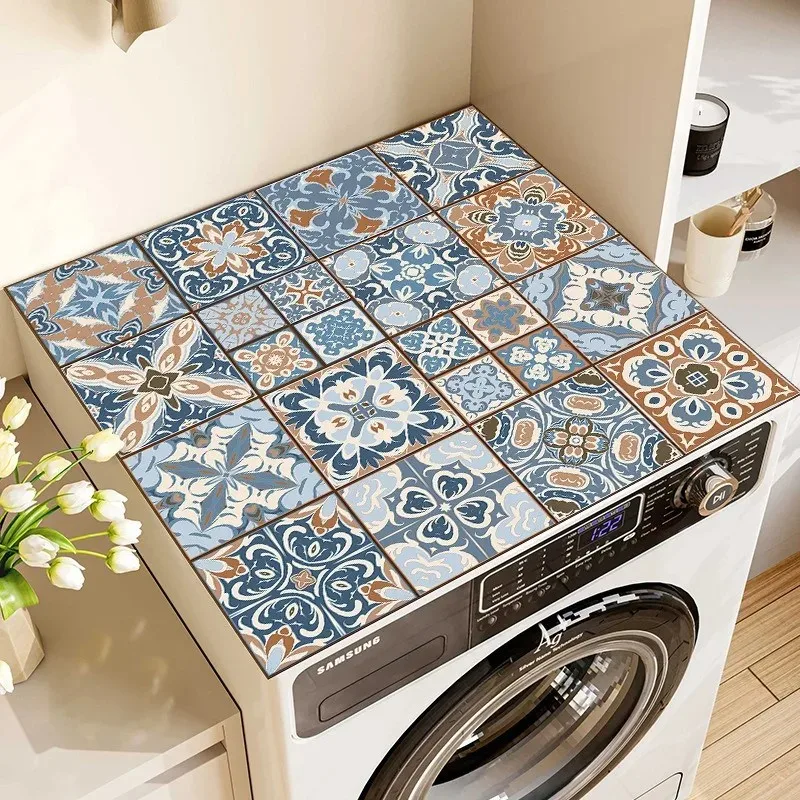 VIKAMA Bohemian Drain Mat, Dish-Drying Table Mat, Kitchen Decorative Coaster, Washing Machine Dust-Proof Mat, Absorbent