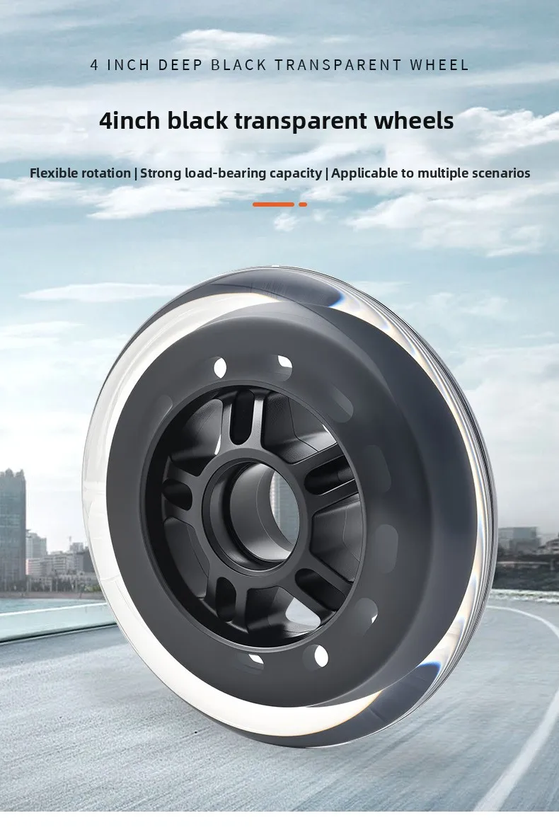 1 قطعة عجلات تزلج بولي LED عجلة فلاش LED ضوء وماض الخلفي الخلفي ABED-7 محامل سبائك فاصل عجلات مسبقة المجهزة #5