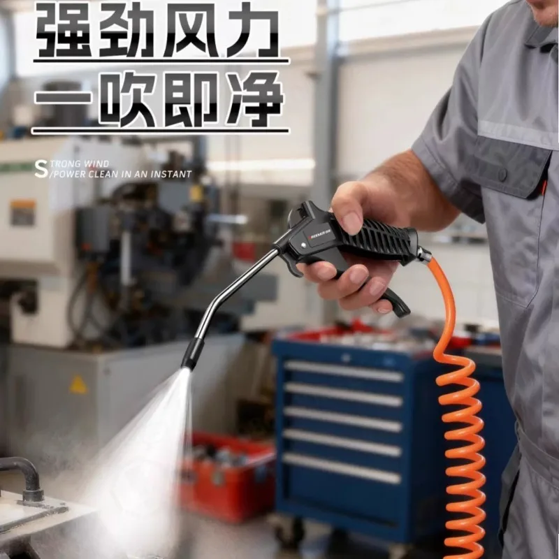 Air Blow Gun, Extended Long Nozzle, High Pressure Pneumatic Tool, Durable, For Air Compressor, Truck Dust Cleaning