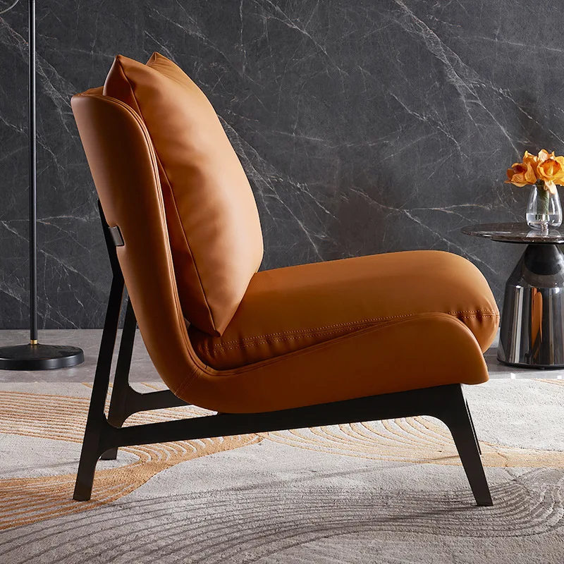 

Light luxury tiger chair single sofa Italian minimalist living room leisure lazy sofa