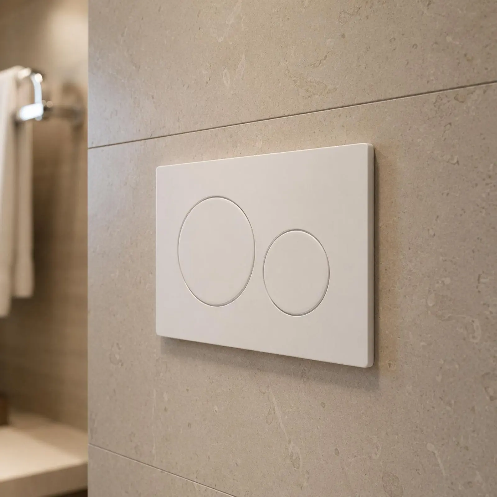 

Pneumatic Flush Switch High-Quality Molded Plastic Two-Stage Flush Plate Concealed Toilet Panel