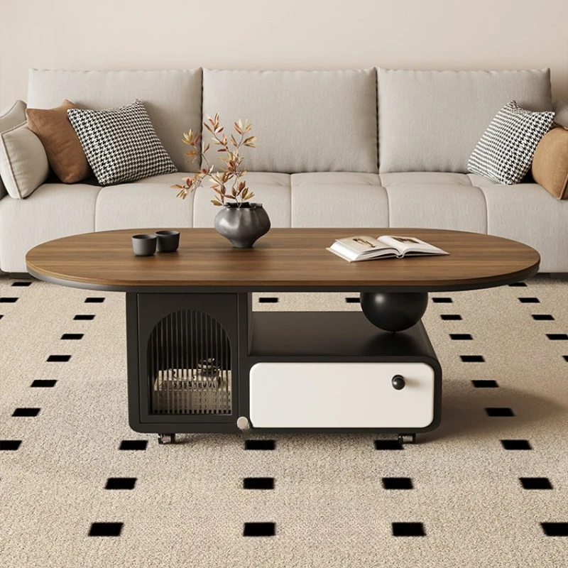 French medieval coffee tables cream wind oval solid wood ving room Table uniquely exquisite журнальный столик home furniture