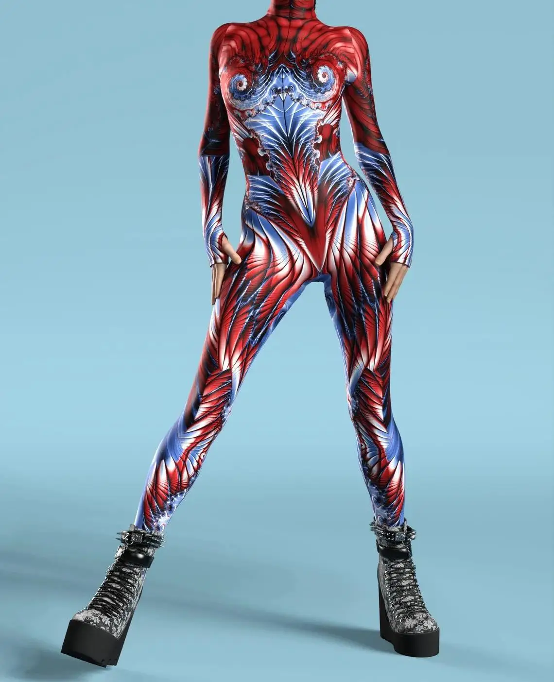 Sexy Leopardenmuster-Overall für Damen, Party-Kostüm, enganliegender Jumpsuit, Onesie-Kostüm, elastischer Bodysuit für Feiertage und Spiele. – Detail 25