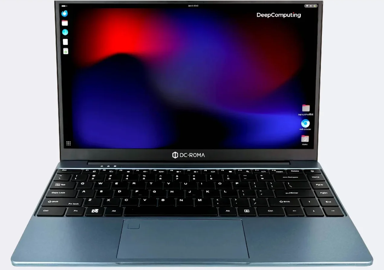 DC-ROMA Laptop II with 8-core RISC-V CPU