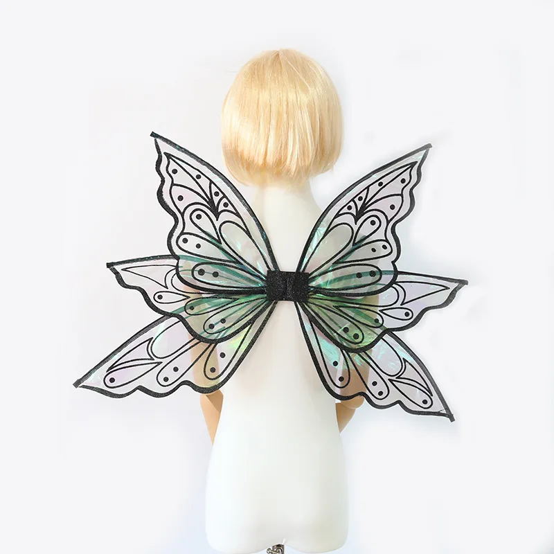 Fairy Wing Costume Elf Angel Butterfly Wings Women Girls Princess Cosplay Halloween Party Dress Up Festival Performance Props