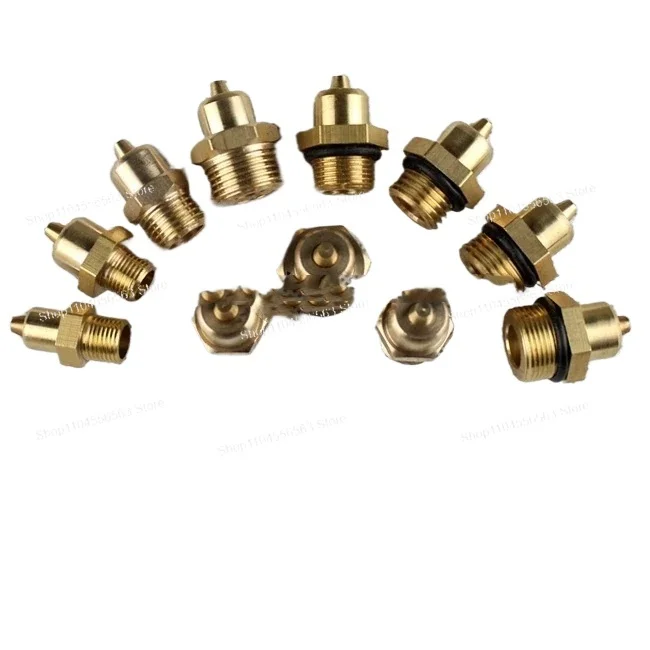 5 個のガス拡張シャフト純銅充填ガス圧シャフト雄ねじ尖ったエアノズル 2 G1/4