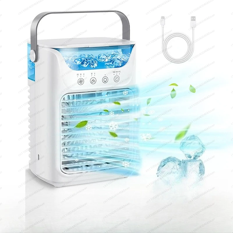 3-in-1 Portable Air Cooler | 700ML Tank, 3 Speeds & Cold Fog for Personal Air Conditioning & Humidifying