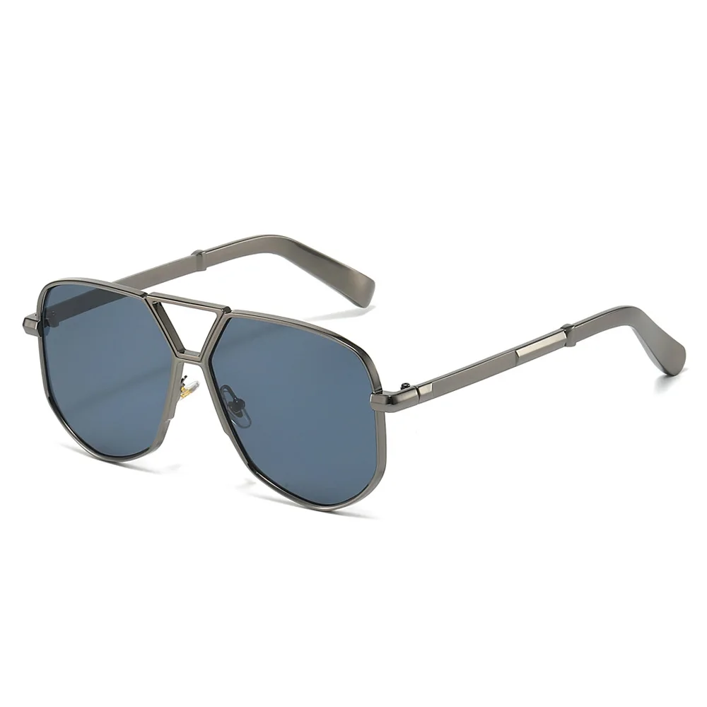 

3271 Geometric Pilot Sunglasses for Men Women, Fashion Polygonal Aviator Sun Glasses, Vintage Chic Stylish Metal Shades 604465