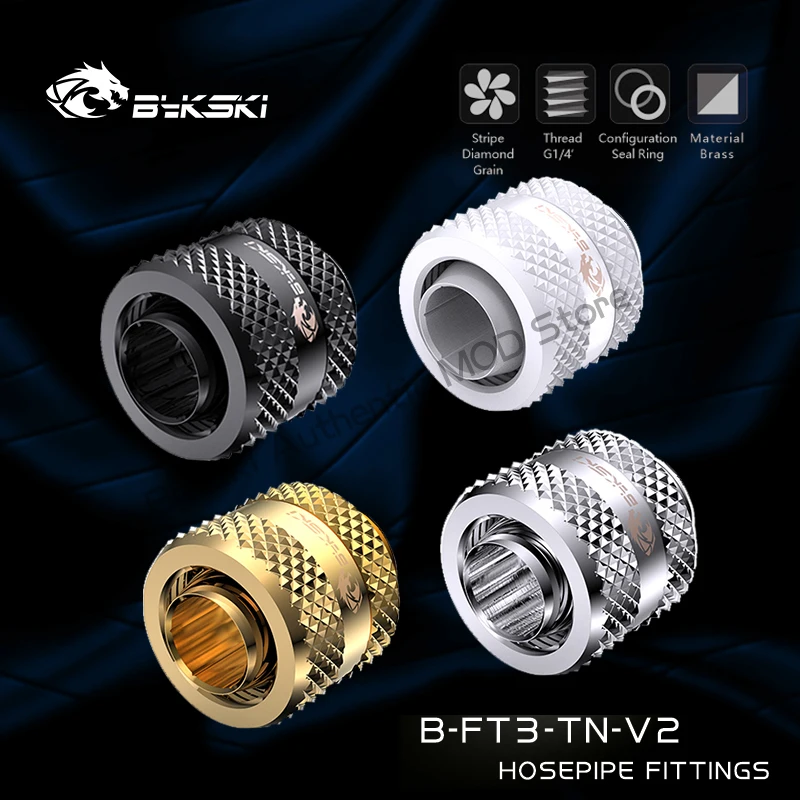 

Фитинги Bykski B-FT3-TN-V2,G1/4 "3/8" для гибкого шланга с внешним диаметром 10x13 мм, аксессуары для водяного охлаждения ПК, разные цвета