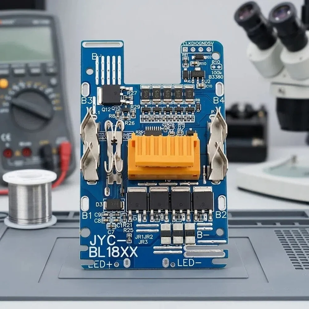 18V Li-ion Battery Protection Board With Equalizer For BL1830 Power Tool Pack Module 60A Discharge Safety Accessories