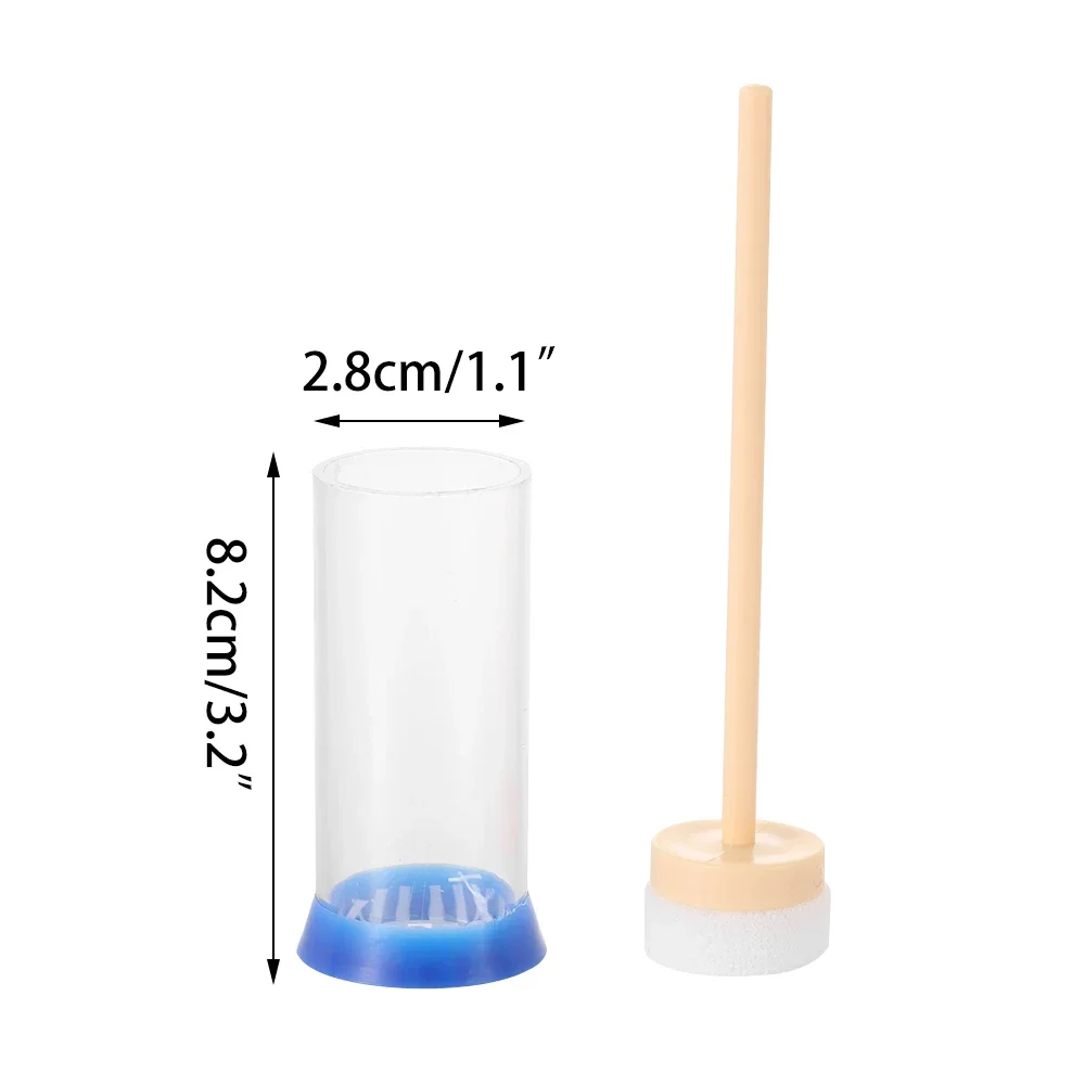 2 Stuks Queen Bee Marker Fles Plunger Pluche Geen-Pijn Insect Bee Catcher Plastic Queen Bee Markering Fles bijenteelt Tuingereedschap