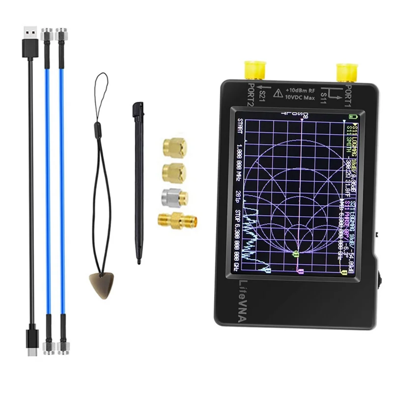 NanoVNA Vector Network Analyzer LiteVNA 2.8 Inch Screen Display Vector Network Analyzer 50KHz-6.3GHz Antenna Analyzer