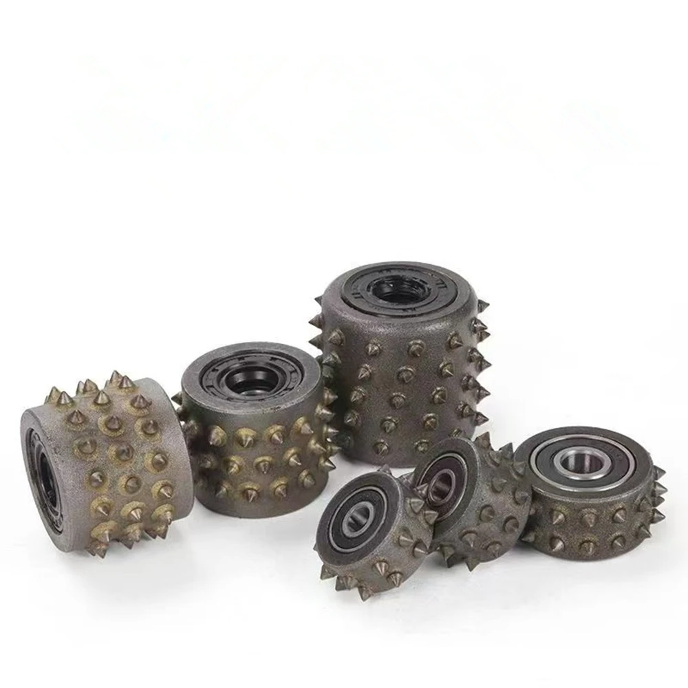 BH01 Two Rows Concrete Grinding Bush Hammer 30Teeth Carbide Angle Grinder Bush Hammer Roller for Litchi Stone Surface Processing
