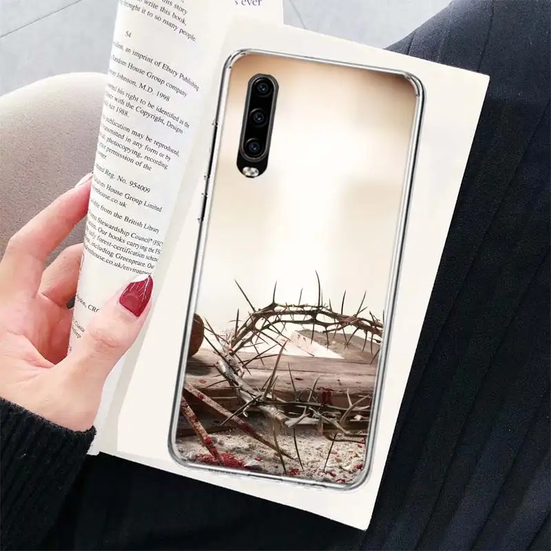 Jesus, The Crown of Thorns Phone For Huawei P30 Lite P10 P20 P40 P50 Pro Cover Huawei Mate 40 Pro 10 20 Lite 30 Capa Coque Shell