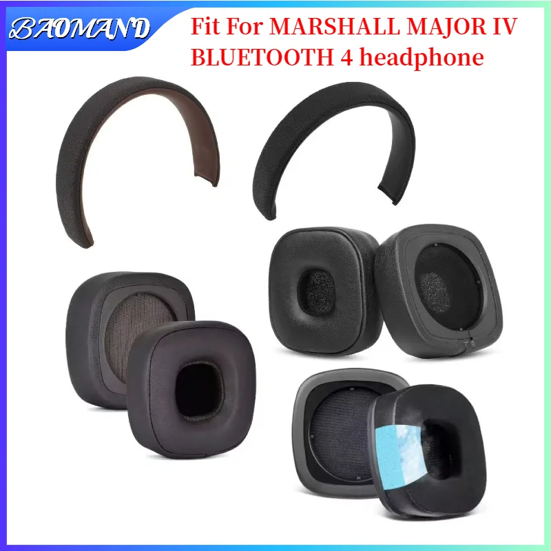 

BAOMAND Replacement Earpads For MARSHALL MAJOR IV BLUETOOTH 4 Earmuffs Ultra-soft Sponge Cushion Cover Repair Parts Headphone