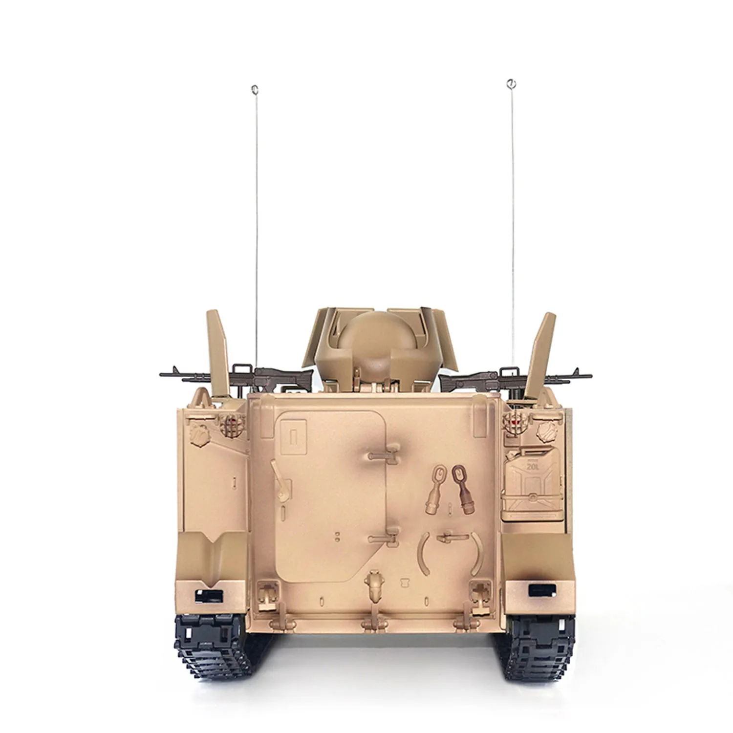 1/16 RTR Tongde RC Tank M2412-B M113A1 ACAV infrarouge 360 tourelle Rotation fumer lumière son radiocommande Panzer modèle électrique