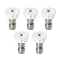 Pressure Washer Tips 5X Power Washer Head Easy Installation Wear-Resistant Spray Tips Kit For Garden Yard Driveways And Patios