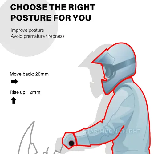 Imagen 2 del producto Abrazadera elevadora de manillar de motocicleta RALLY PRO Tiger 900 para Tiger900 GT PRO Tiger 900 GT LOW 2020-adaptador de camilla de manillar