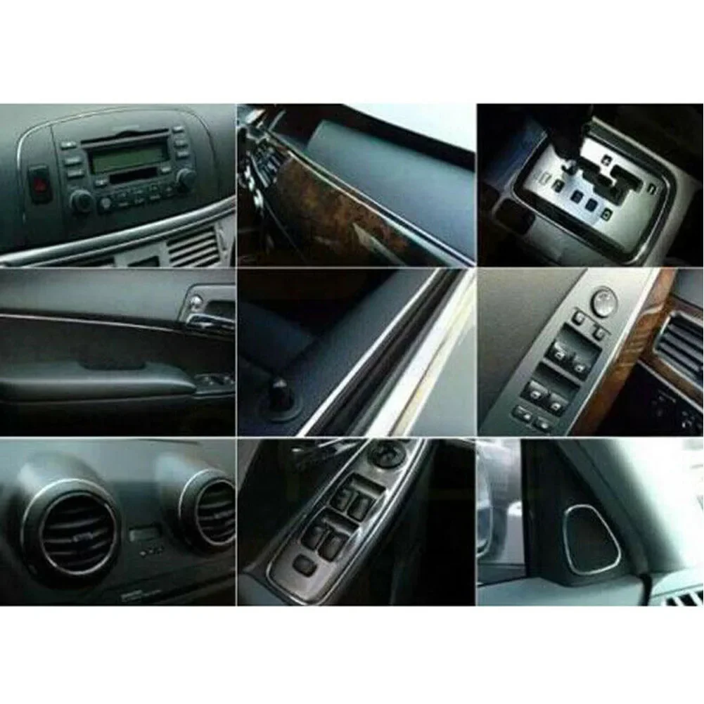 

Mouldings Decoration Strip Car decoration strip Exterior Soft PVC With Chrome Polished 1 Set Silver Decoration