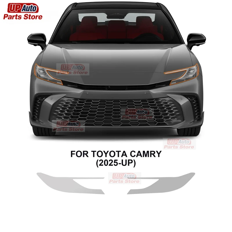 

2 шт. защитная пленка для фар автомобиля, прозрачная черная наклейка из ТПУ для Toyota Camry XSE 2025, аксессуары для фар заднего вида