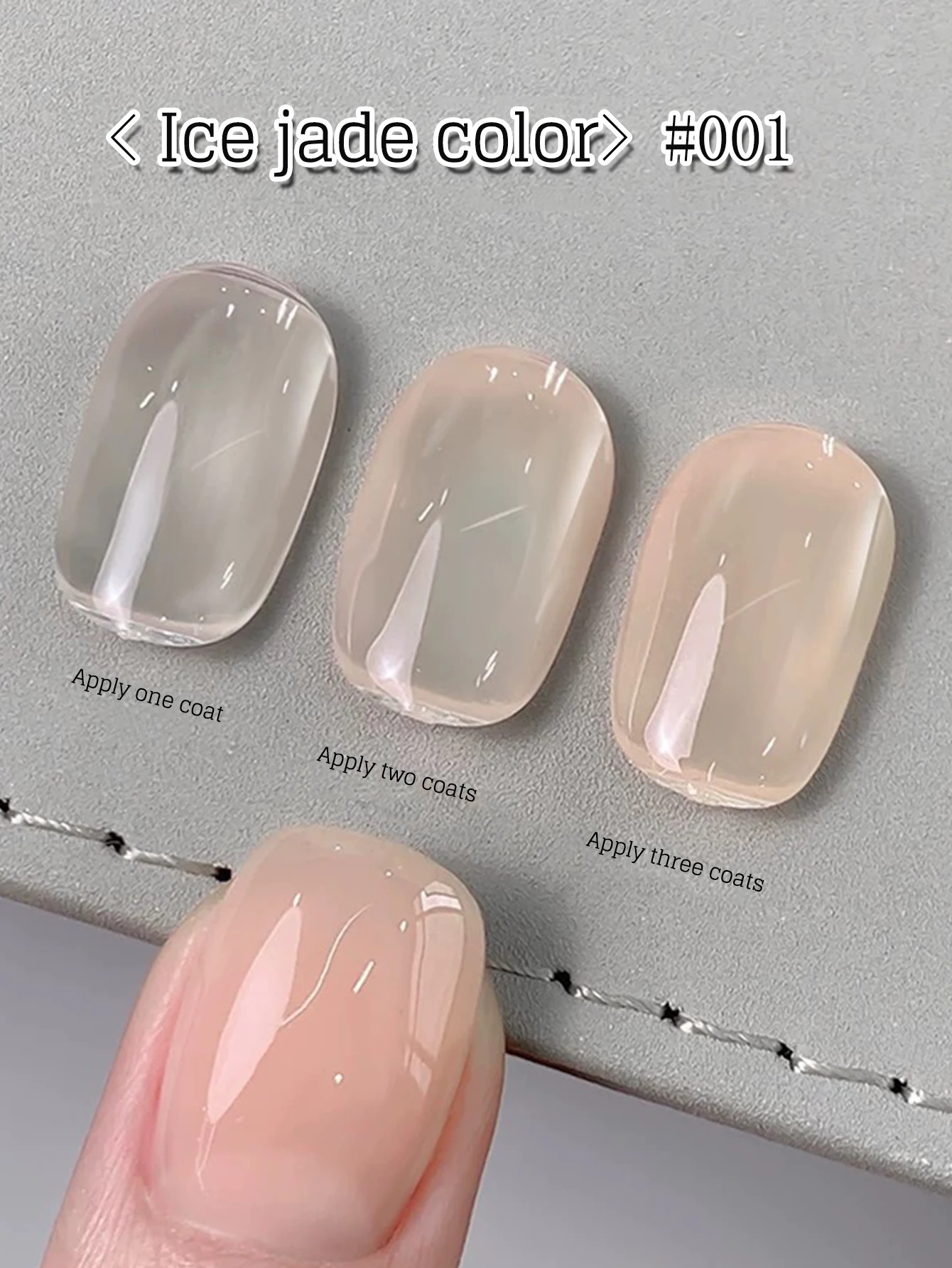 MN 1-24 قطعة 12 مللي تنوعا المياه البيضاء الجليد واضح عارية هلام طلاء الأظافر 2025 تبييض هلام اللون رغبة نقية الأظافر البيضاء واضحة #1