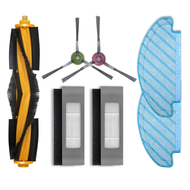 A51U для Ecovacs Deebot OZMO 920 950 T8 T9 Yeedi 2, гибридный вакуумный фильтр Hepa, основная боковая щетка, детали для швабры