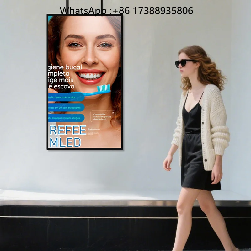 High Brightness Mini LED Advertising Screen Animation for Elevator Shop Window Digital Signage Self-Service Business Shopping