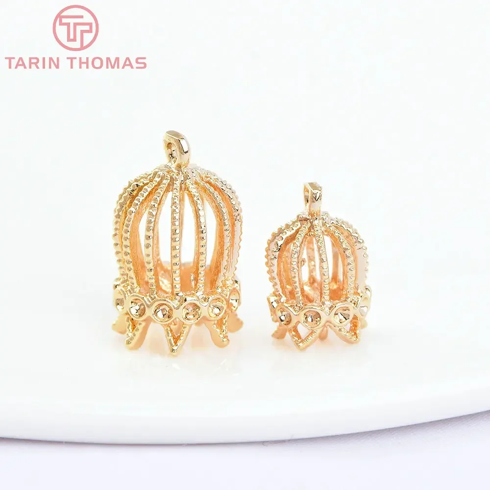 

(7143) 6PCS 24K Gold Color Plated Birdcage Pendants Charms High Quality DIY Jewelry Making Findings Accessories Wholesale