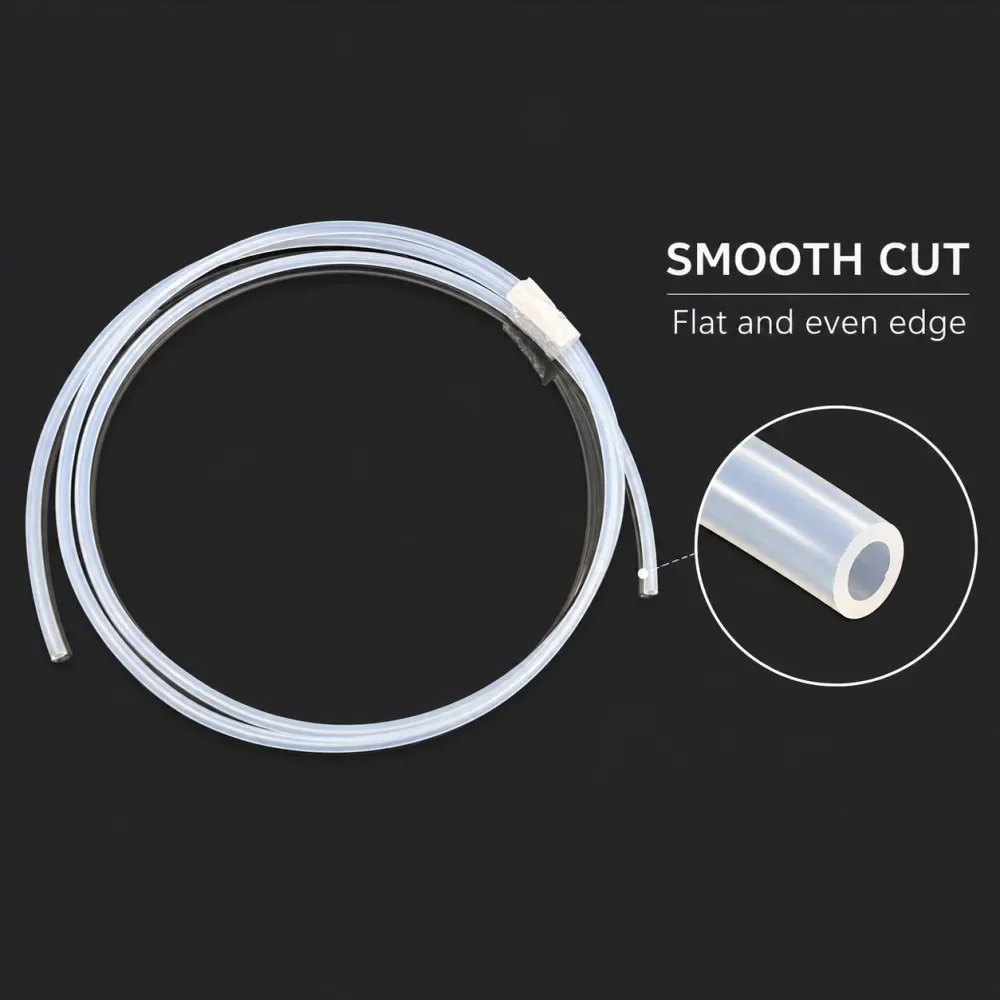 High-temp Resistance 260 Deg.C Clear PTFE Tube ID 0.8~12mm Corrosion Resistant Non-Stick Ptfe Electrical Insulation Material