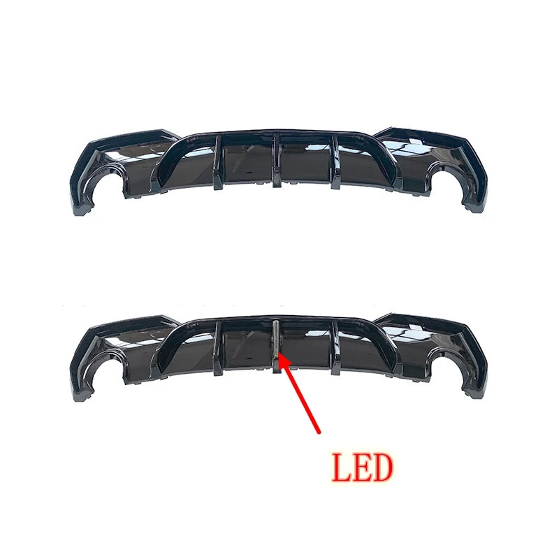 Rear Bumper Back Diffuser LED Rear Lip Tail Lip Spoiler For BMW 4 Series 2020+ G22 G23 420i 430i 435i M440i 2 Door M Performance