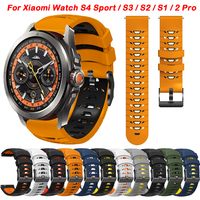 22mm Silicone Strap For Xiaomi Watch S4 Sport S3 S2 S1 Active Pro Wristband Mi Watch 2 Pro Color Bracelet Band Accessories