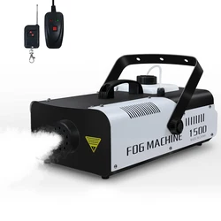 LED 1500W Fog Machine con 2 set di controller per DJ Halloween Party Wedding Christmas Club macchina per il fumo da palcoscenico ad alto rendimento