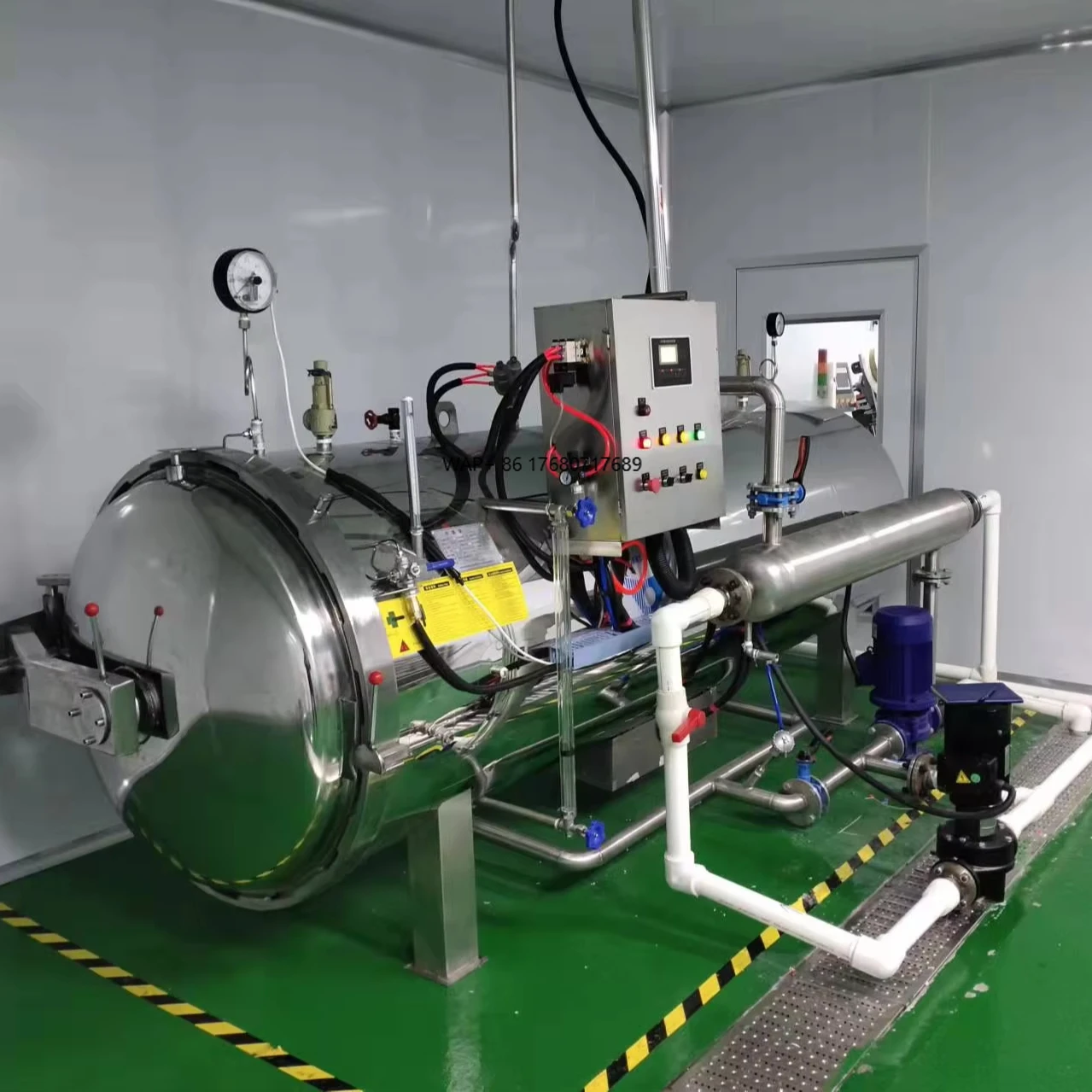

New Condition Water Spray Retort Machine for Efficient Sterilization of Meat Aquatic Products Canned Food