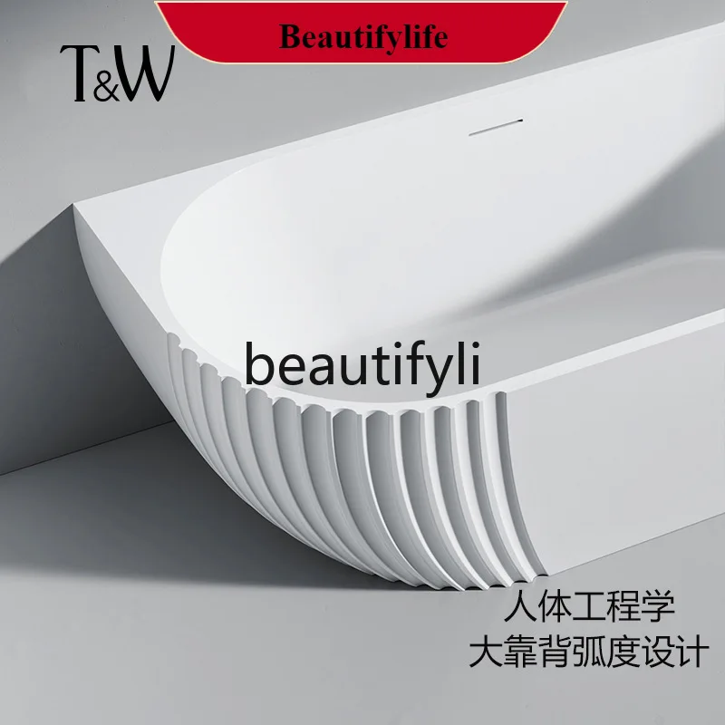 

F56 Light luxury acrylic bathtub Small apartment hotel engineering B & B bathtub