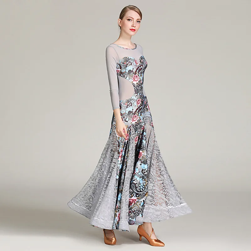 

2025 Newest Woman Ballroom Dance Competition Dress Dance Ballroom Waltz Standard Dance Dress Women Ballroom Dress