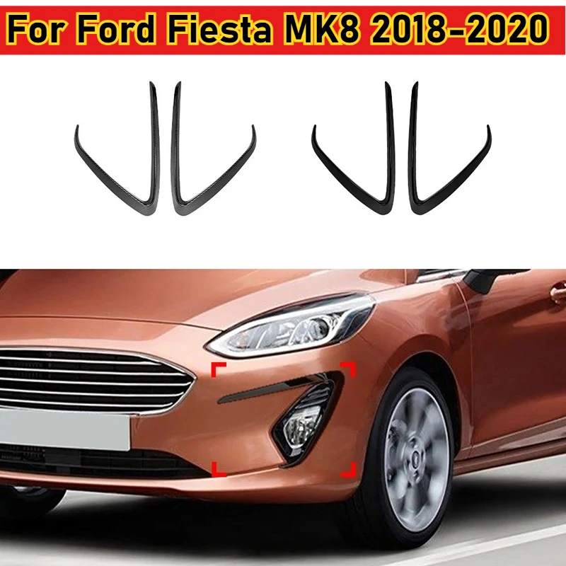 

Car Front Wind Knife For Ford Fiesta MK8 2018-2020 Side Wind Blade Air Vent Splitter Protection Auto Body Kits Car Accessories