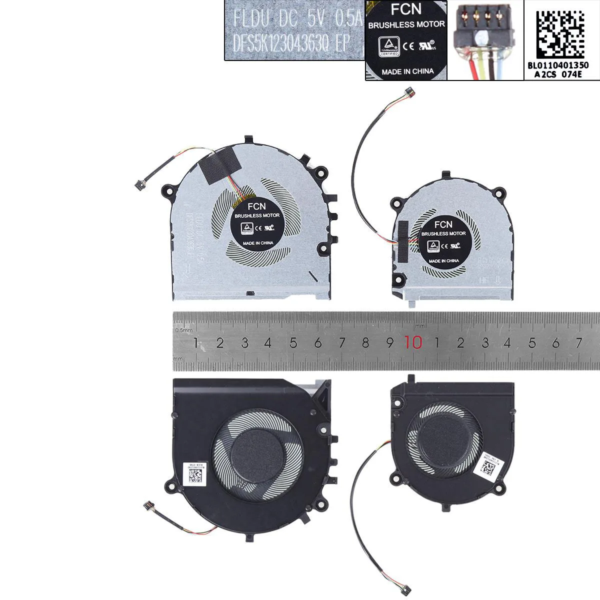 

New Laptop Cooling Fan For Lenovo THINKBOOK 13S-IWL K3-IWL S540-13 L+R,ORG