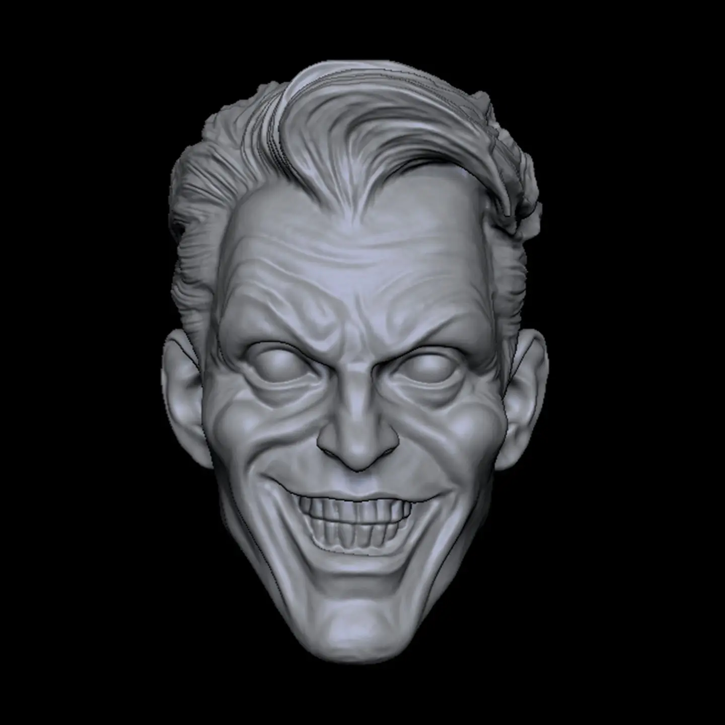

HL051 DIY Customized 1/18 1/12 1/10 Happy Joker Comics Unpainted Head Sculpt for 3.75" 6" 7" Figure SHF ML Mafex Mez NECA Mcf