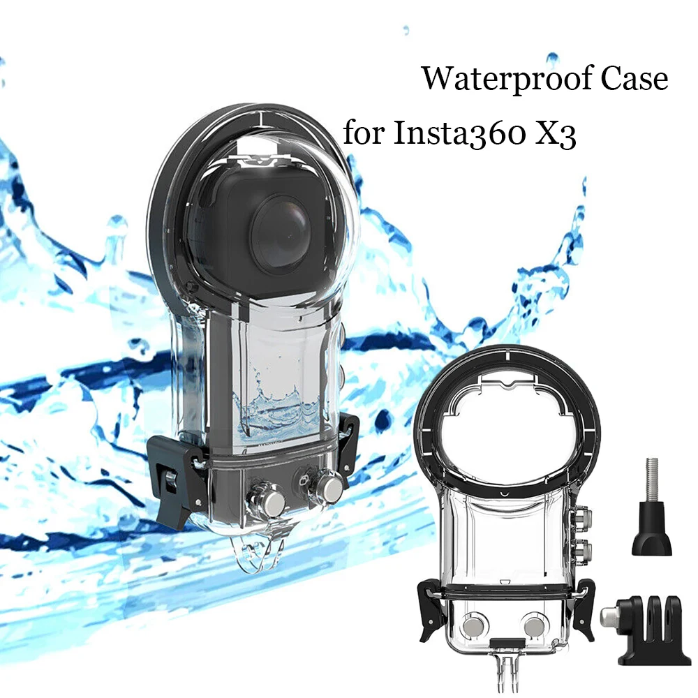 

For Insta360 X3 Waterproof Case For Insta360 X3 Sealed Diving Case Underwater Protection Cover Box Panorama Action Camera Part
