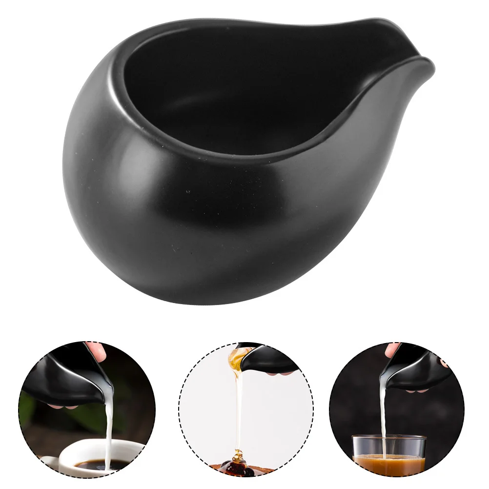 

Ceramic Milk Jug Round Spout Nordic Design Coffee Syrup Pitcher Mini Milk Pot for Restaurant Cafe Ceramic Cup Pitcher for Sauce