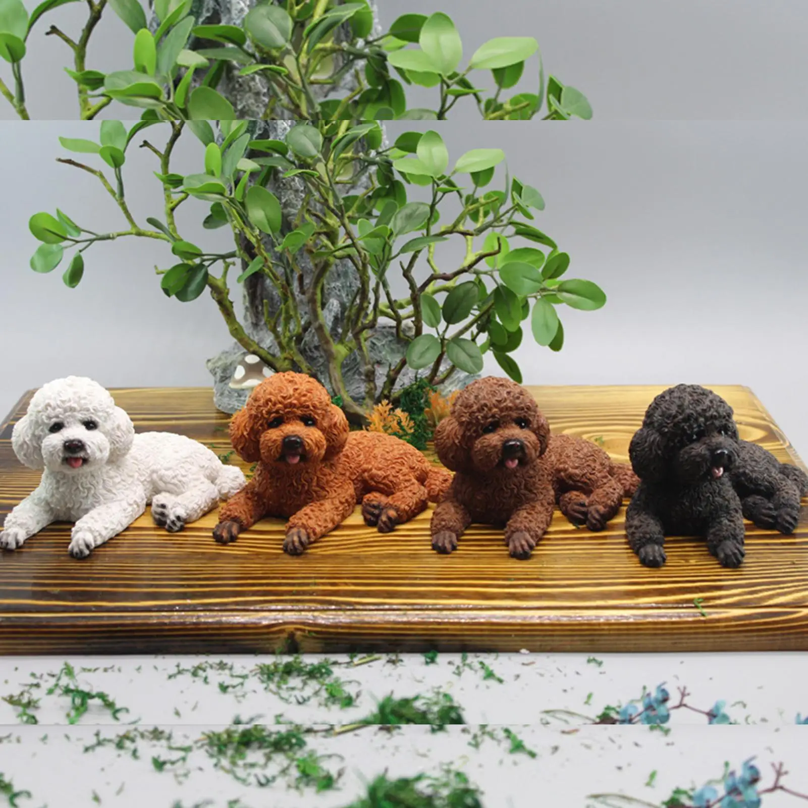 Car Dashboard Decoration Dog Statue Vehicle Interior Decoration Car Dashboard Dog Statue For Automotive Sedan Pickup Truck RV